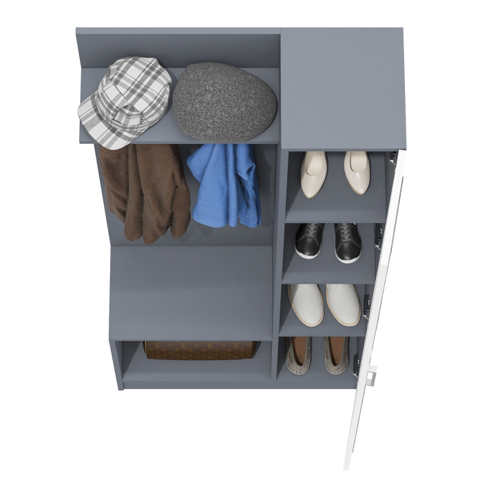 Прихожие, Прихожая с зеркалом в маленькую прихожую РВК Камелия-8