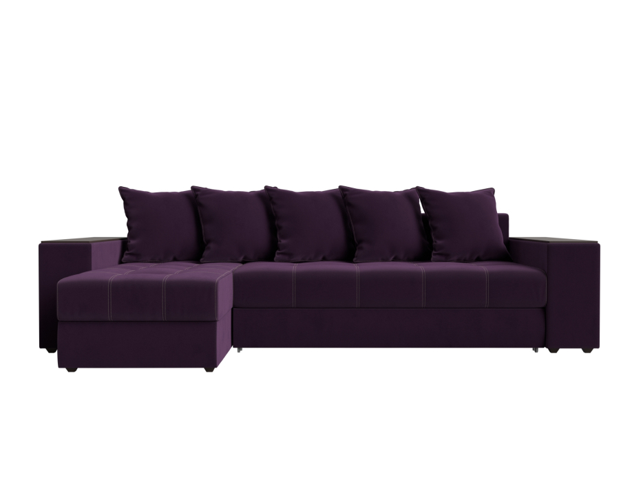 Диваны угловые в гостиную, Угловой диван Дубай, велюр, левый угол