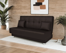 Диваны кровати со спальным местом, Диван прямой книжка Мария (Экокожа)