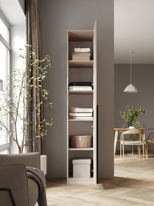 Шкафы одностворчатые, Шкаф для одежды распашной однодверный, София, 2200х400х520 мм