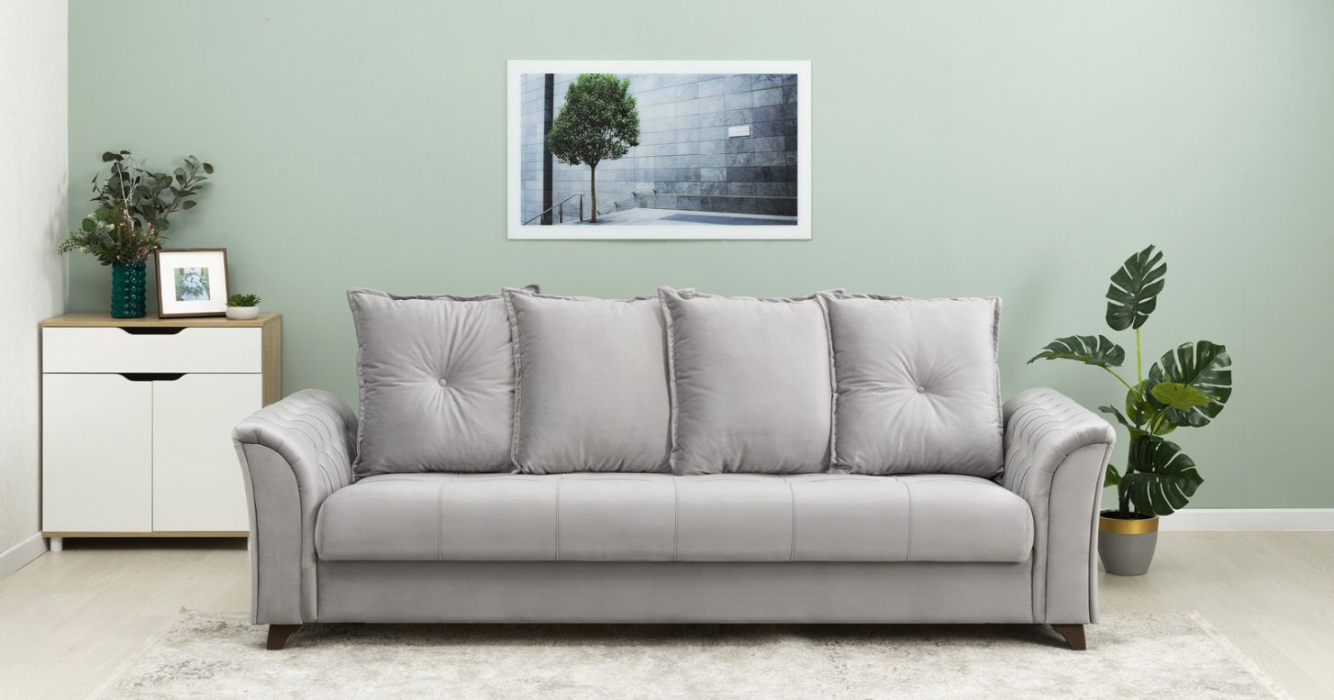 Диваны с ящиком для белья, Диван прямой Ирис