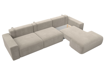 Диван угловой Лига-036 Классик Лонг правый угол, микровельвет