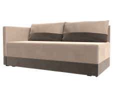 Кушетка диван, Кушетка Никас левая, велюр