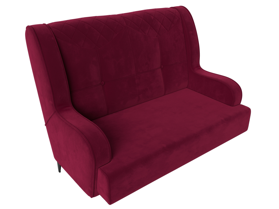 Диваны прямые кухонные, Прямой диван Неаполь 2-х местный, микровельвет