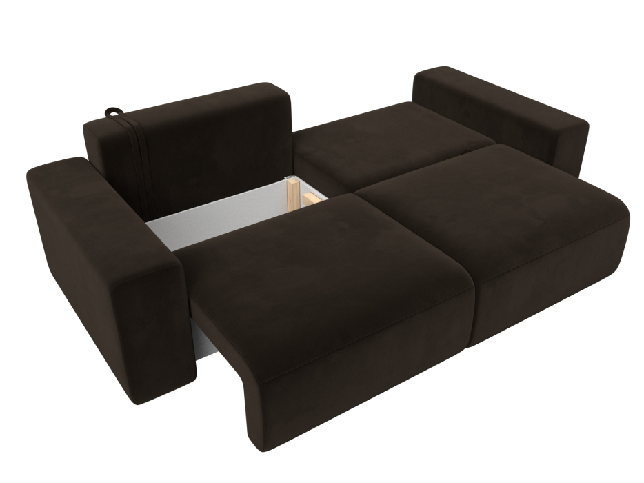 Диваны еврокнижки, Диван прямой Лига-036 Классик, микровельвет