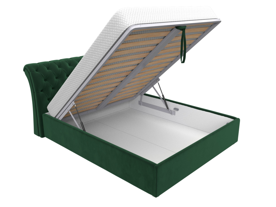 Мягкая кровать, Кровать интерьерная Сицилия 160, велюр