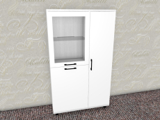 Шкафы распашные, Модульная система Грейс Шкаф ШК-5084  Снежный Ясень