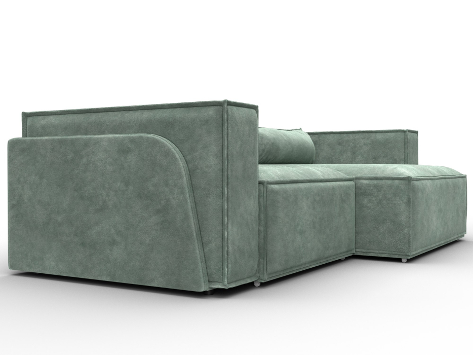 Диваны угловые в гостиную, Диван угловой Лига-061 угол правый, велюр BRUT