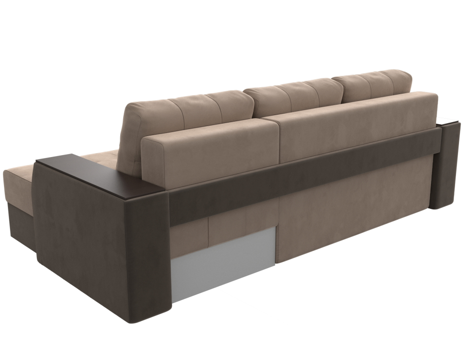 Диваны угловые в гостиную, Угловой диван Эмир БС правый угол, велюр