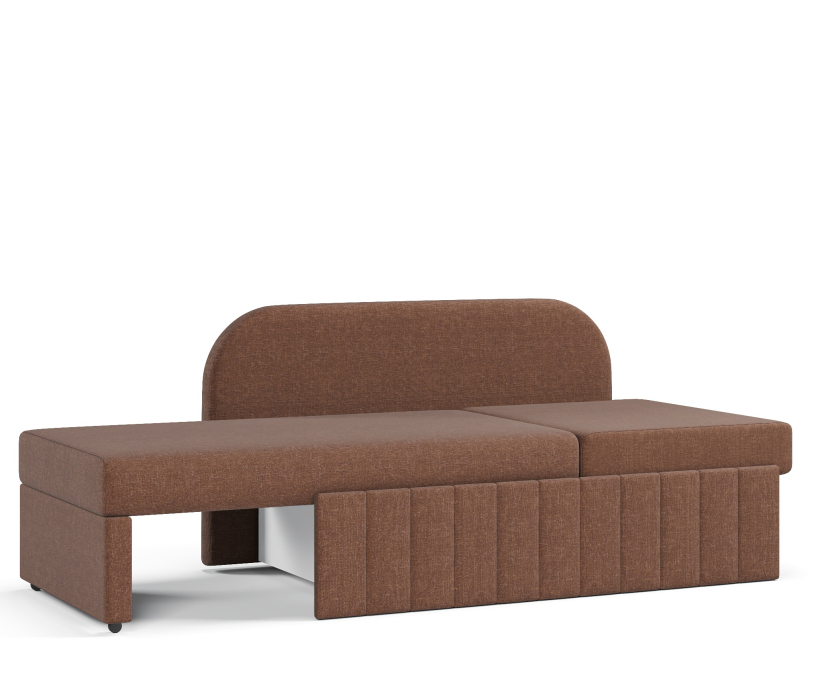 Диваны прямые кухонные, Кушетка Кларисс, рогожка