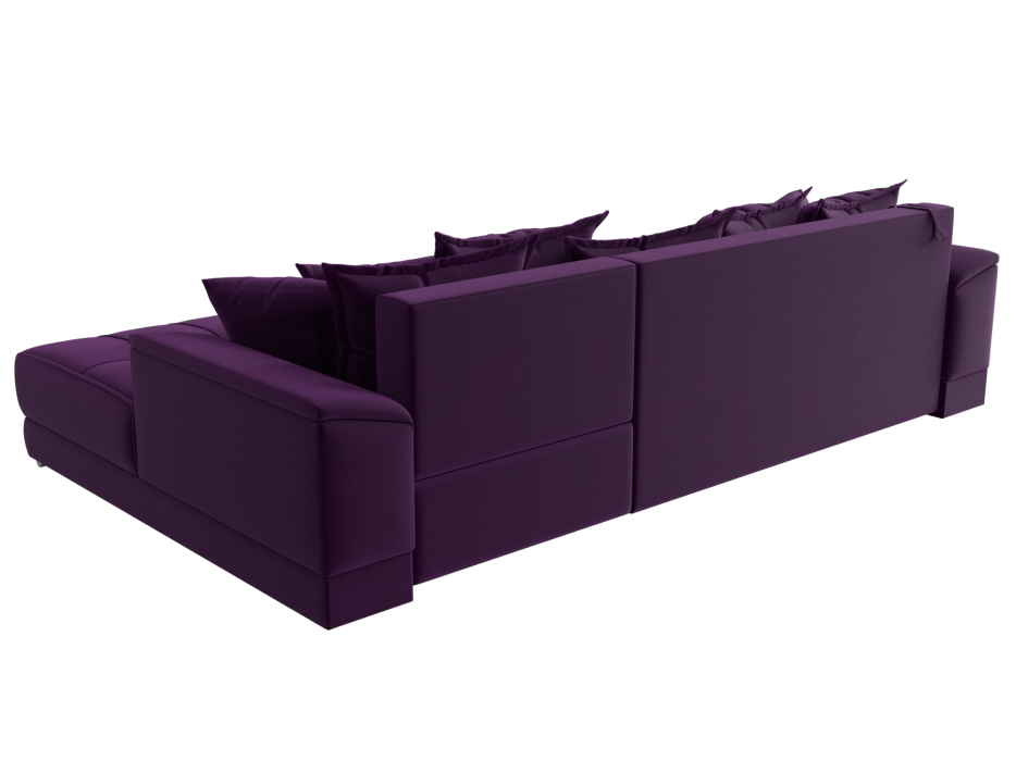 Диваны угловые в гостиную, Угловой диван НордСтар правый угол, микровельвет