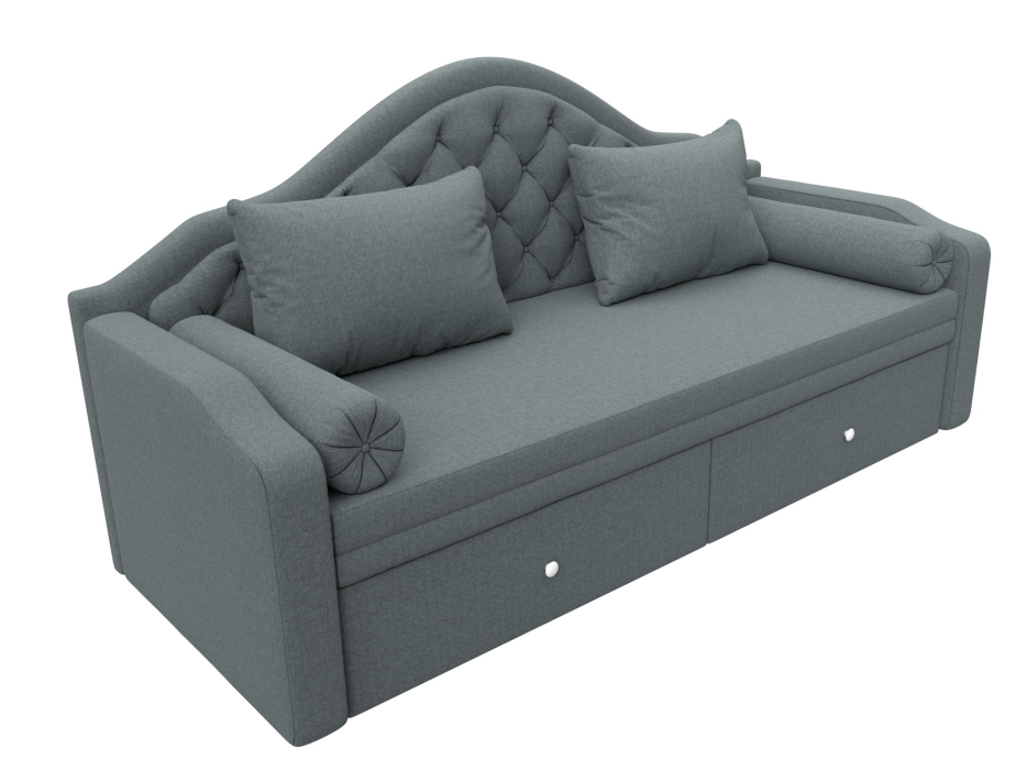 Диваны с ящиком для белья, Диван детский прямой Сойер, рогожка Амур