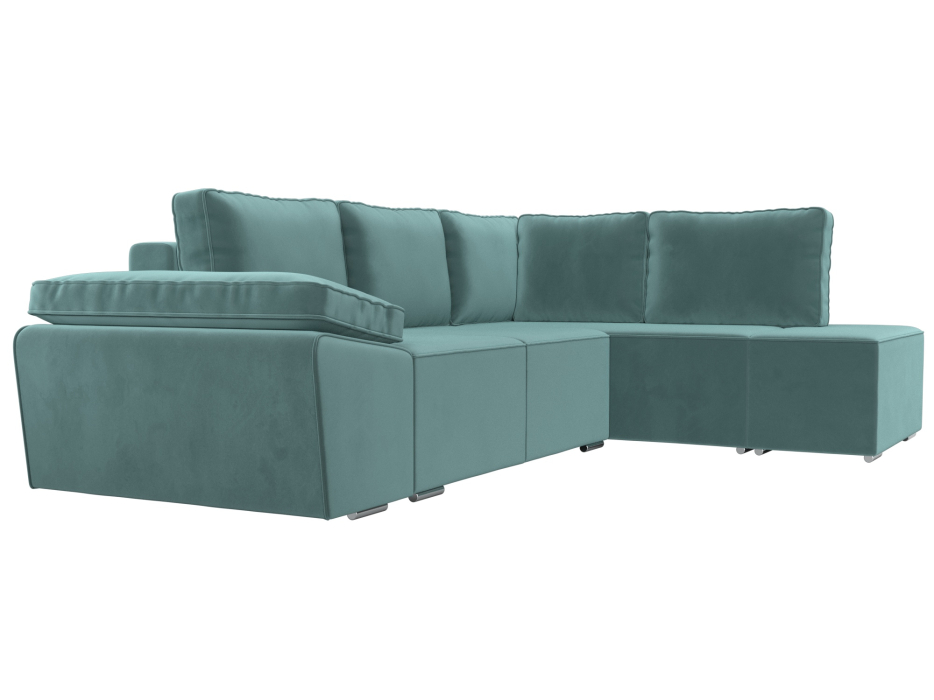 Диваны угловые в гостиную, Угловой диван Хьюго правый угол, велюр