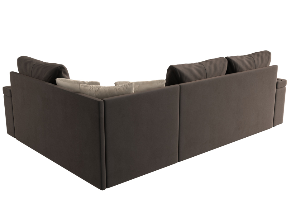 Диваны угловые в гостиную, Диван угловой Николь правый угол, велюр / экокожа