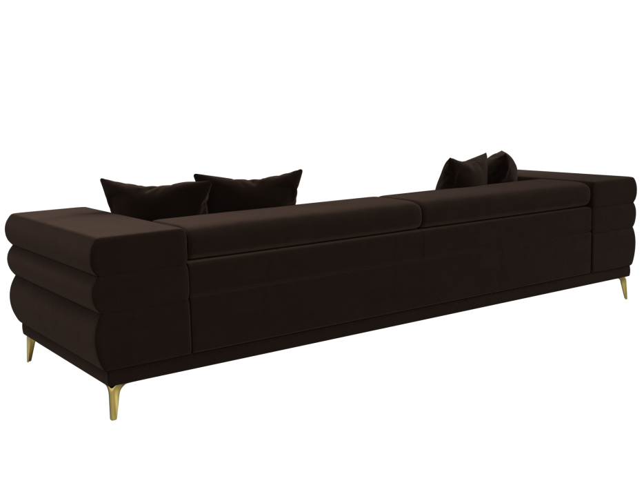 Дизайнерские диваны для гостиной, Прямой диван Лига-021, микровельвет