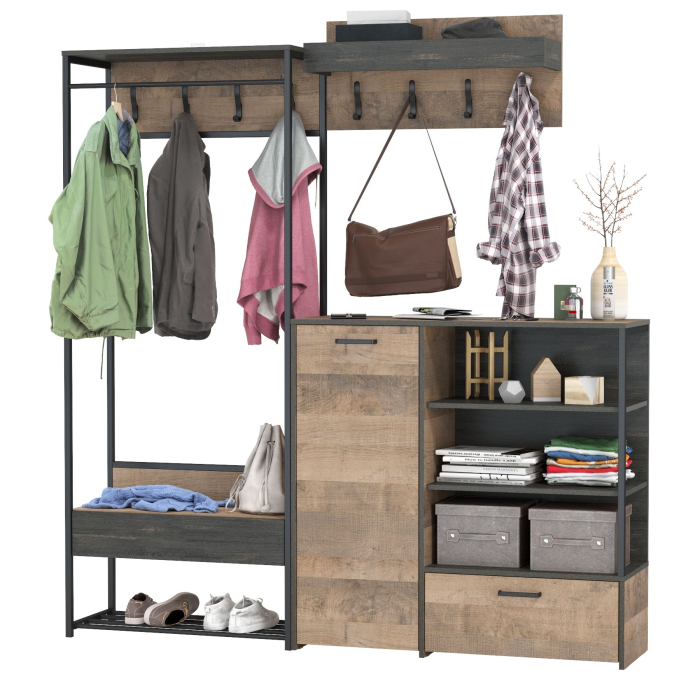 Прихожая, Прихожая с вешалкой для одежды и тумбой-комодом Трувор