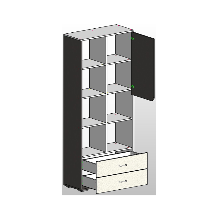 Для одежды, Шкаф открытый Мартин