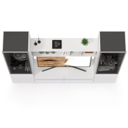 Гостиная Сидней с фасадами стекло