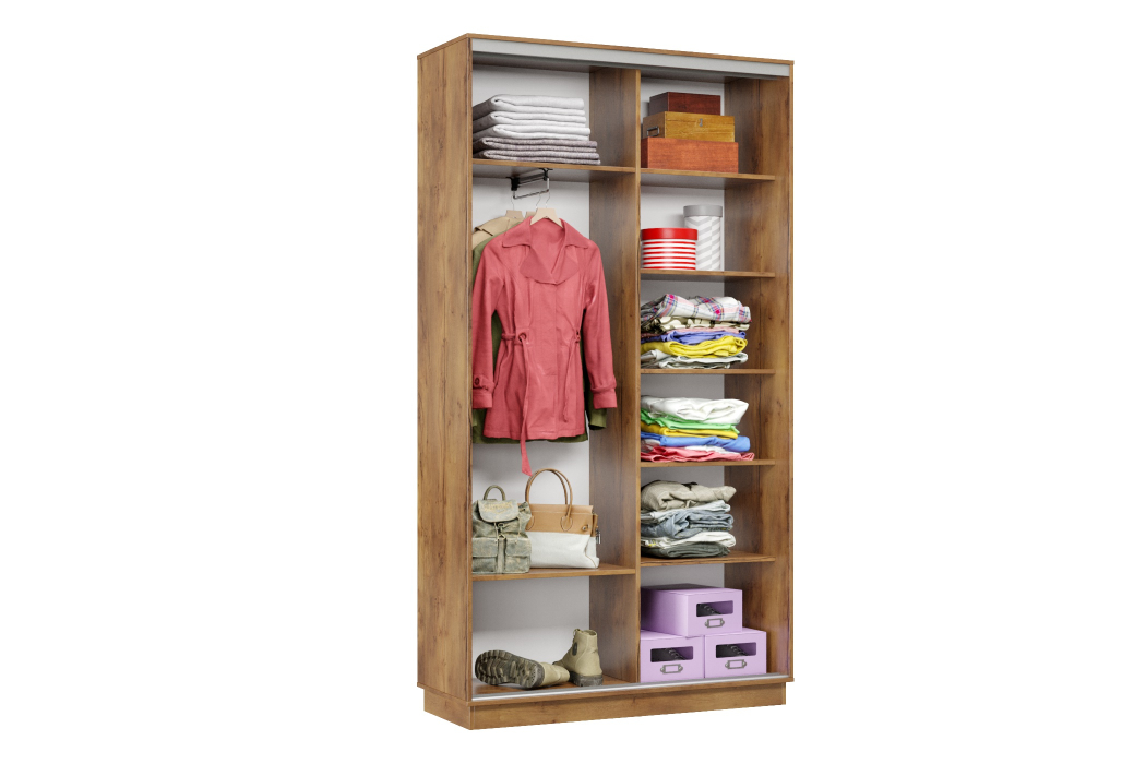 Шкафы-купе, Шкаф-купе Премьер Лайт 01 (08;08) двухдверный