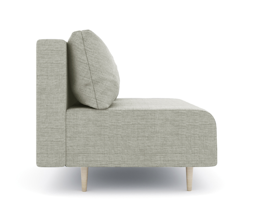 Дизайнерские диваны для гостиной, Диван прямой нераскладной Милли мини 2-х  местный без подлокотников, рогожка Люкс