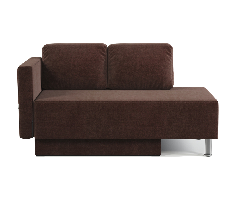 Диваны прямые кухонные, Кушетка Леон левый, велюр