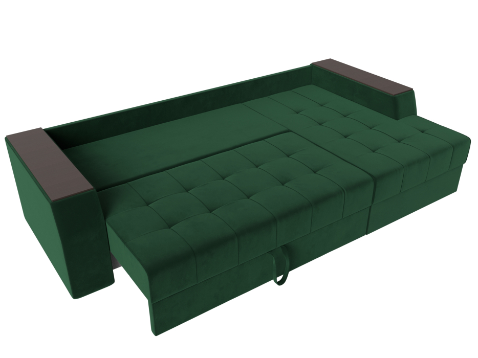 Диваны угловые в гостиную, Угловой диван Эмир БС правый угол, велюр