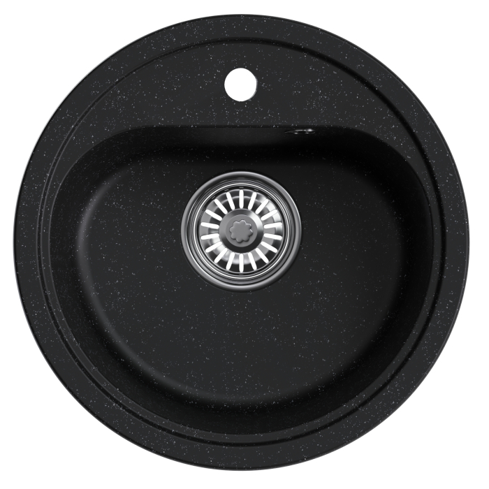 Кухонные мойки, Мойкa ML-GM10 круглая, 440мм (глуб. чаши 180) NEW*