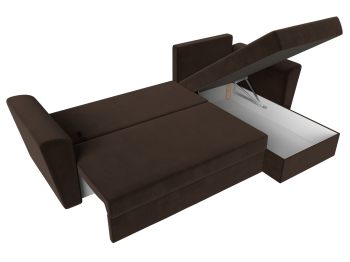 Угловой диван Амстердам Лайт правый угол, микровельвет