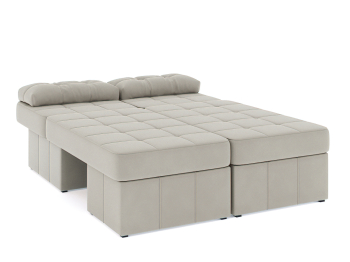 Диван-кровать угловой Оливер Люкс еврокнижка-трансформер, велюр