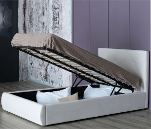 Мягкая кровать Selesta 1200 с подъемным механизмом с матрасом ГОСТ