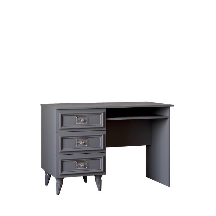 Прямые, Стол Валенсия письменный (1100х600х750) серебро