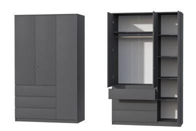 Шкаф 3х ств. (высокий) КЭТ-1