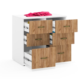 Две приставных тумбы Лидер-8 с тремя ящиками каждая.