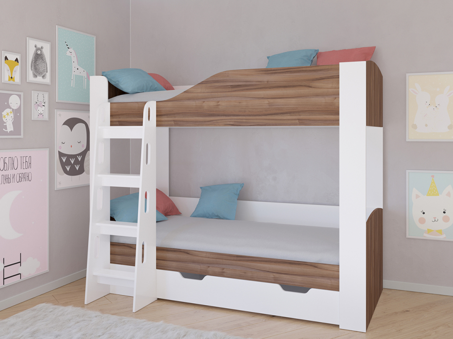 Для подростков, Кровать двухъярусная Астра 2 Белый