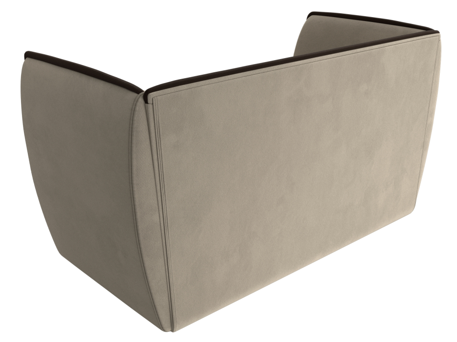 Дизайнерские диваны для гостиной, Прямой диван Бергамо 2-х местный, микровельвет