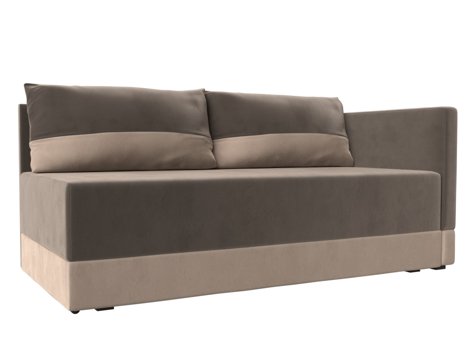 Кушетка диван, Кушетка Никас правая, велюр