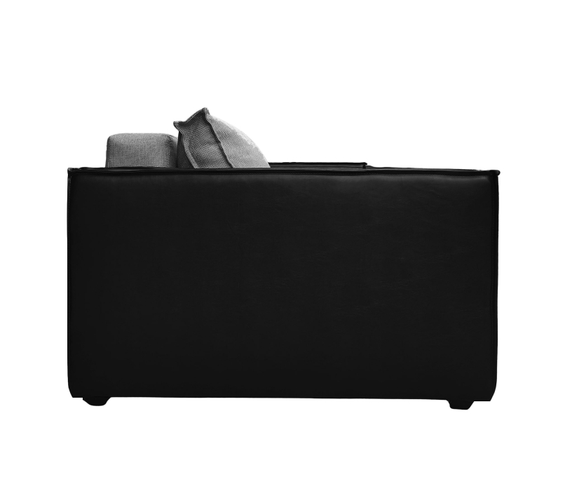 Диваны с ящиком для белья, Диван-кровать аккордеон Барон 120, велюр/экокожа