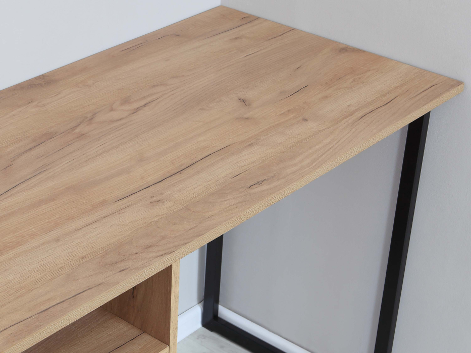 Прямые, Стол письменный с тумбой на метал.каркасе