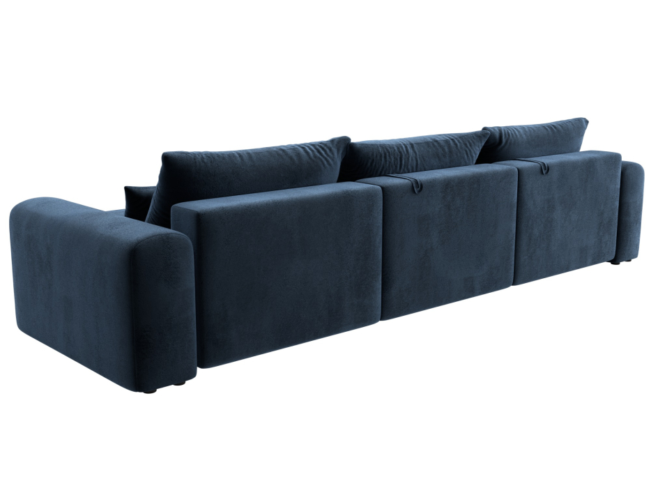 Диваны угловые в гостиную, Диван угловой Лига-056 НПБ Лонг угол универсальный, велюр TOWER