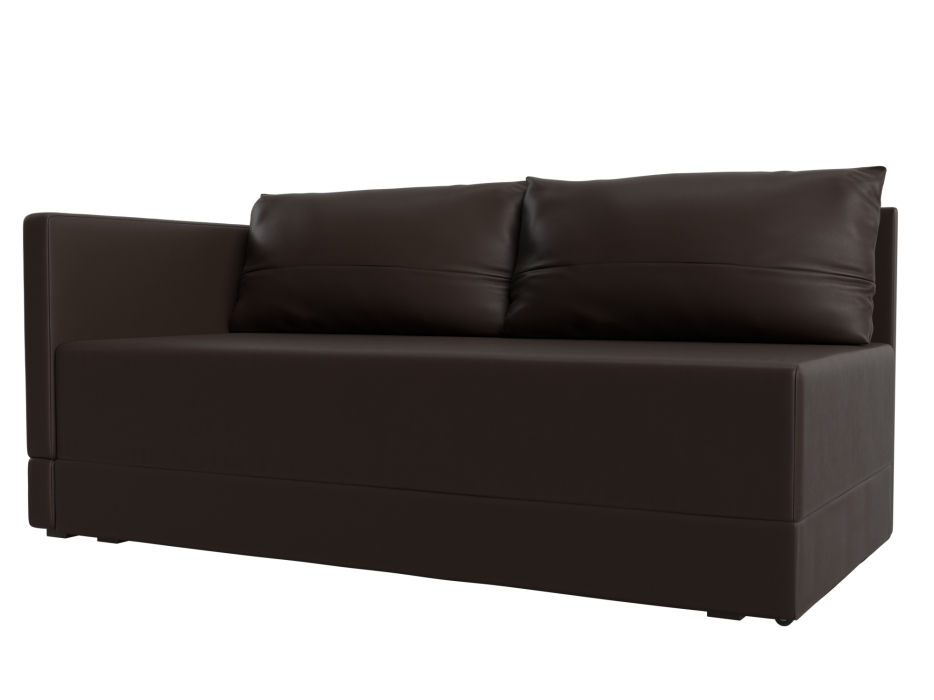 Кушетка диван, Кушетка Никас левая, экокожа