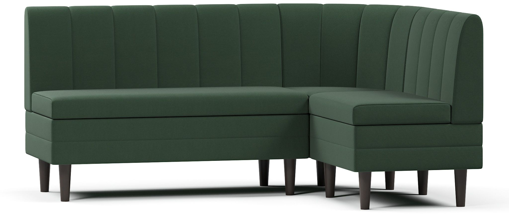 Диваны угловые, Кухонный угловой нераскладной диван Кетла, велюр