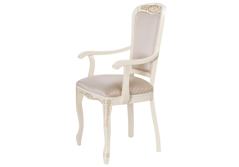 Стулья, Стул деревянный Клето патина золото / ромб