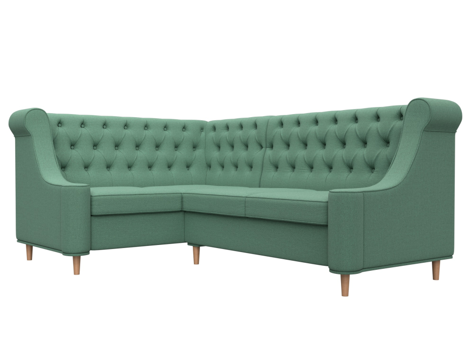 Диваны угловые кухонные, Диван кухонный угловой Бронкс левый угол, рогожка Амур