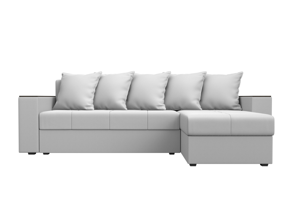 Диваны угловые в гостиную, Диван угловой Дубай Лайт угол универсальный, экокожа