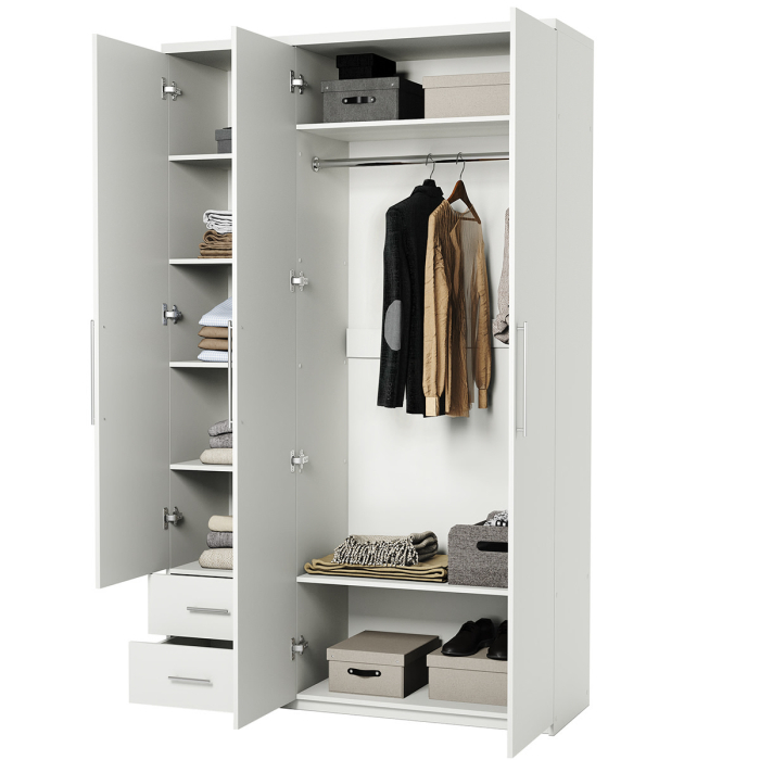 Для одежды, Шкаф трехдверный с зеркалом Комфорт МКЯ-32/1 135х60