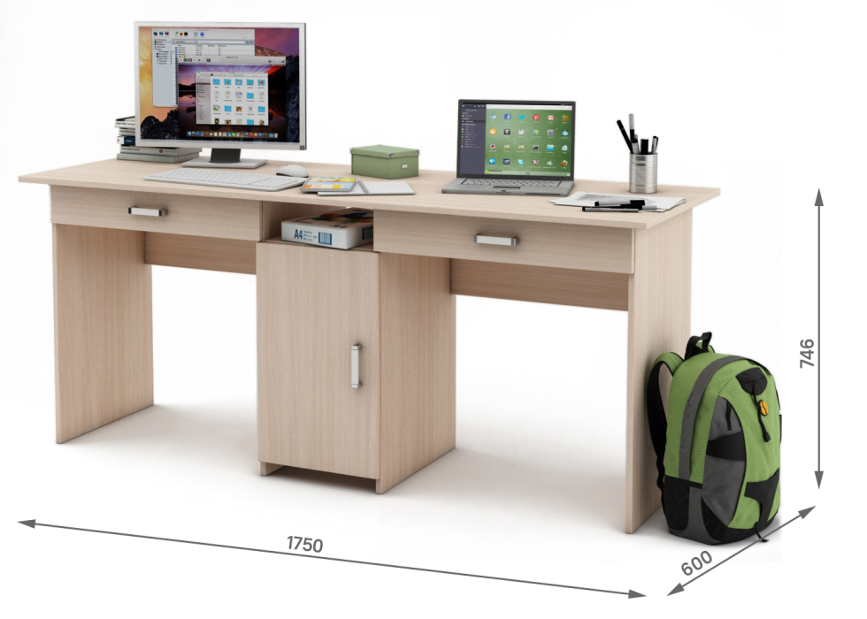 Прямые, Письменный стол Лайт-10Я