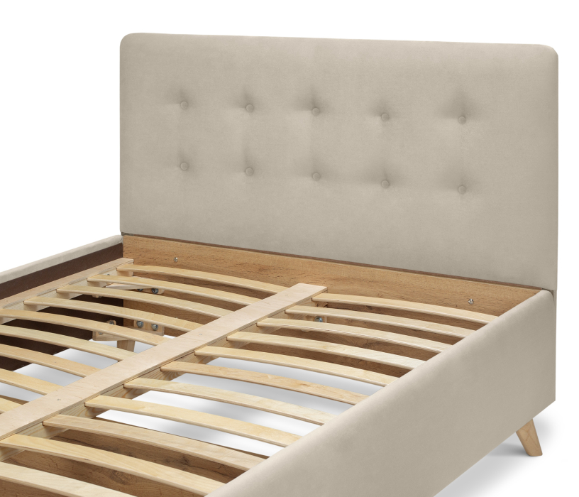 Кровати с мягким изголовьем, Кровать с мягкий изголовьем Адель 1,2, микровелюр