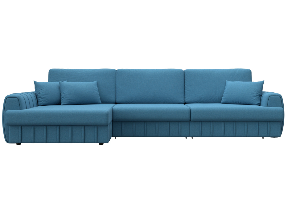 Диваны угловые в гостиную, Диван угловой Лига-057 НПБ Лонг угол левый, рогожка Амур