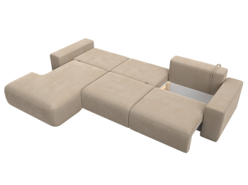 Диван угловой Лига-036 Классик Лонг левый угол, велюр