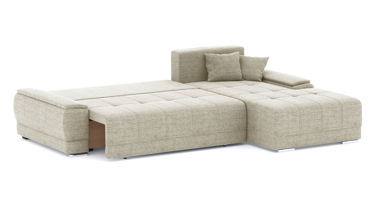 Диваны угловые в гостиную, Диван-кровать угловой Нордвикс ПБ, рогожка